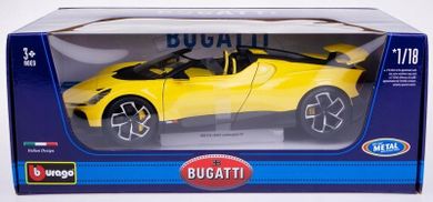 Bburago, Bugatti Mistral, model pojazdu, żółty, 1:18