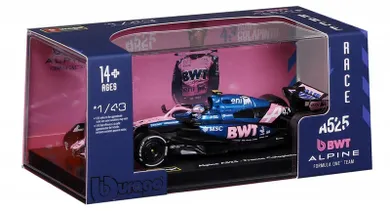 Bburago, BWT Alpine Team A525 2025 Colapinto, Bolid F1, model pojazdu, 1:43