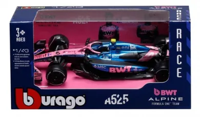 Bburago, BWT Alpine Team A525 2025 Franco Colapinto, Bolid F1, model pojazdu, 1:43