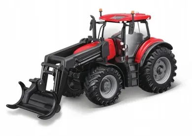 Bburago, Farm Tractor, Case IH OPTUM 300 CVX, traktor z ładowaczem