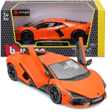 Bburago, Lamborghini Revuelto, model pojazdu, 1:24, pomarańczowy