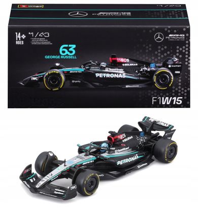 Bburago, Mercedes Amg Petronas F1 W15 Team, Bolid F1, model pojazdu, 1:43