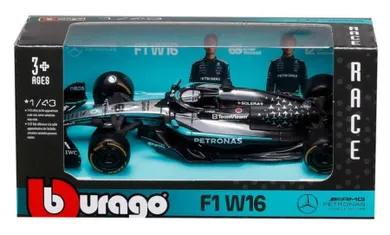 Bburago, Mercedes AMG W16 2025 George Russell, Bolid F1, model pojazdu, 1:43