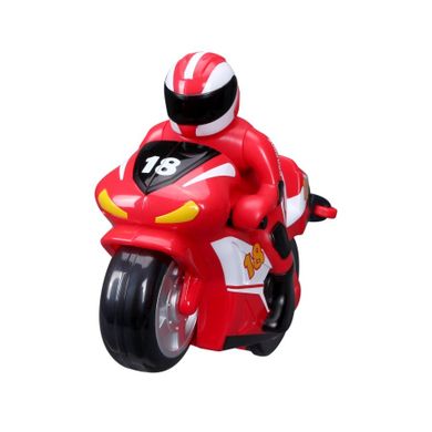 Bburago, motocykl zdalnie sterowany z figurką, czerwony