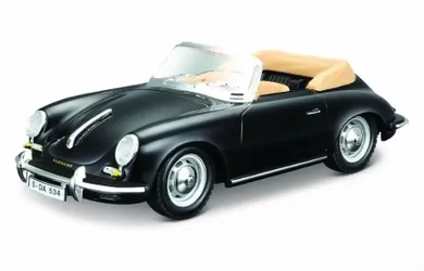 Bburago, Porsche 356, model, czarny, 1:24