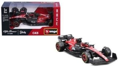 Bburago, Race Alfa Romeo F1 Stake C43, 2023 Bottas, model, 1:43