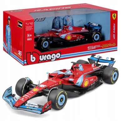 Bburago, Racing, F1 Ferrari SF-24 GP Miami 2024 Charles Leclerc, model pojazdu, 1:18