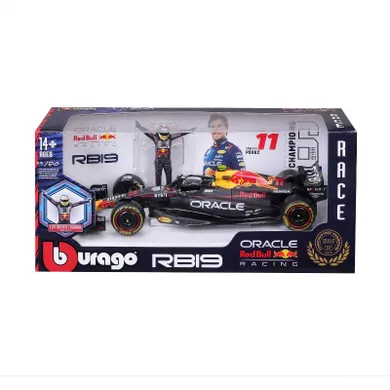 Bburago, Red Bull RB19 Sergio Perez, Bolid F1, model pojazdu z figurką, 1:24