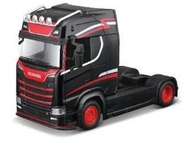 Bburago, Str. Fire Haulers Custom Scania, 770S, model, black, 1:43