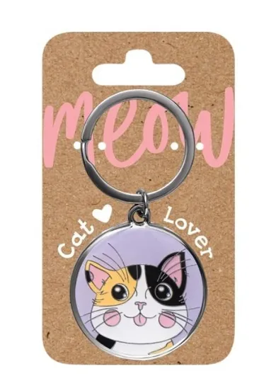 Be-Happy Gifts, brelok dla kociarzy, kot tricolor