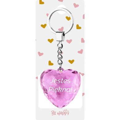 Be-Happy Gifts, brelok prezentowy z napisem, Jesteś Piękna!