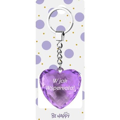 Be-Happy Gifts, brelok prezentowy z napisem, W jak Wspaniała!