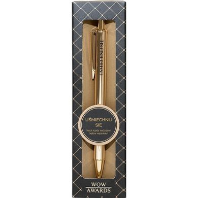 Be Happy Gifts, długopis z grawerem, Uśmiechnij się