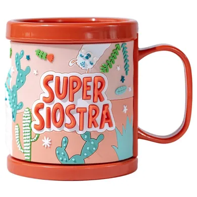 Be-Happy Gifts, kubek dla dziecka 3D, Super Siostra
