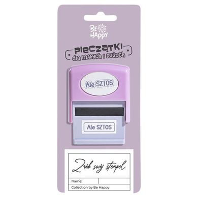 Be Happy, pieczątka z napisem, Ale Sztos