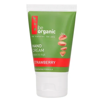 Be Organic, Hand Cream, krem do rąk, Truskawka, 40 ml