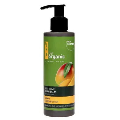 Be Organic, Nutritive Body Balm, odżywczy balsam do ciała Mango & Masło Shea, 200 ml