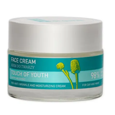 Be Organic, Touch of Youth, krem przeciwzmarszczkowy do twarzy, 50 ml