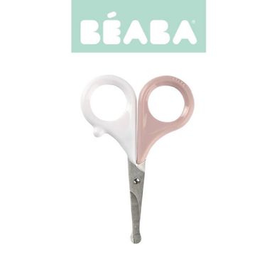 Beaba, nożyczki do paznokci w etui, Old Pink