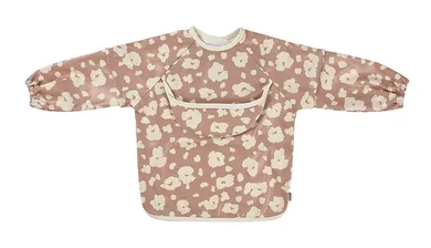 Beaba, śliniak 2w1 z odpinanym długim rękawem, savannah bloom