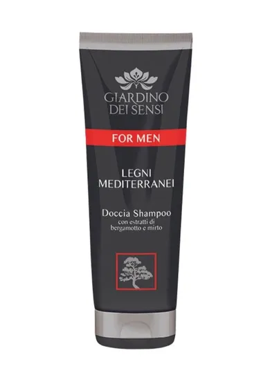 Beauty Formulas, Giardino dei sensi for men, żel pod prysznic, drewno śródziemnomorskie, 250 ml