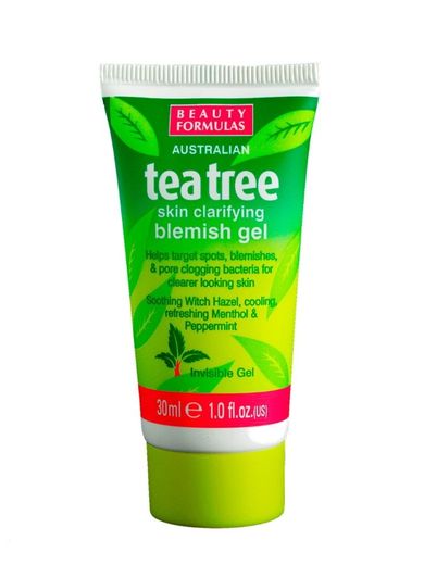 Beauty Formulas, Tea Tree, Skin Clarifying Blemish Gel, punktowa kuracja na pryszcze, 30 ml