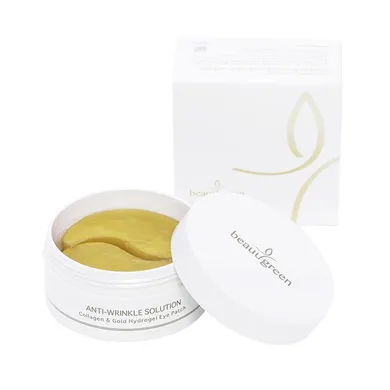 BeauuGreen, Hydrogel Eye Patch, hydrożelowe płatki pod oczy, Collagen & Gold, 60 szt.