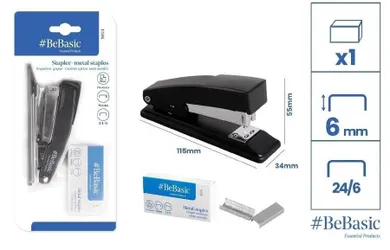 Bebasic, zszywacz + zszywki, 24/6
