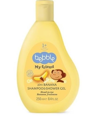 Bebble, szampon 2w1, banan, 250 ml