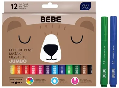 Bebe, Friends, flamastry jumbo, 12 kolorów