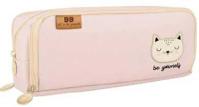Bebe Friends, piórnik saszetka, 3-komorowy, Kot