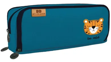 Bebe Friends, piórnik saszetka, 3-komorowy, Tygrys