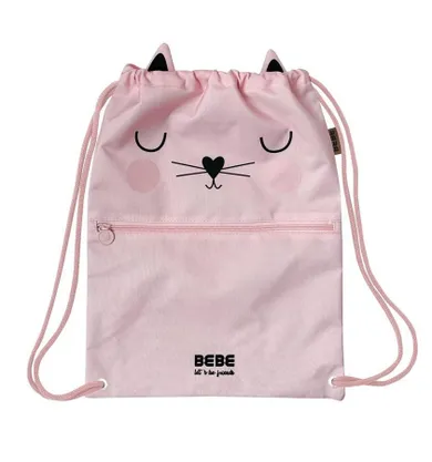 Bebe, Friends, worek sportowy z kieszonką, Kot