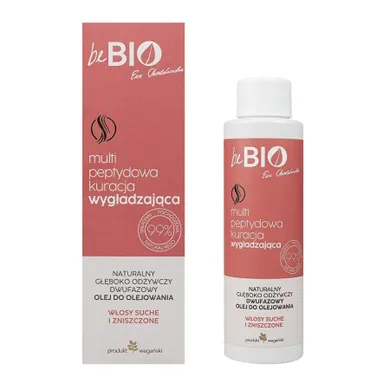 BeBio Ewa Chodakowska, naturalny głęboko odżywczy dwufazowy olej do olejowania włosów z bio-peptydami, 100 ml