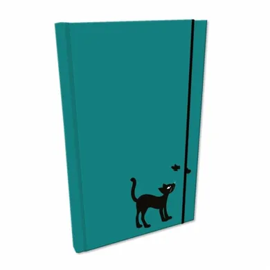 Bee-bee, Soft Touch, notes z gumką, A5, gładki, kot morski, 1 szt.