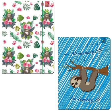 Bee-bee, teczka z gumką A4, BFF leniwce