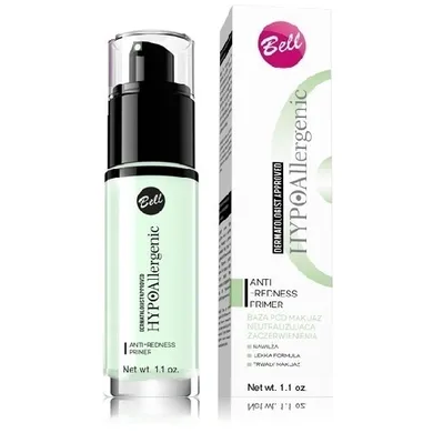 Bell, HypoAllergenic, hypoalergiczna baza pod makijaż neutralizująca zaczerwienienia 01, 30 g