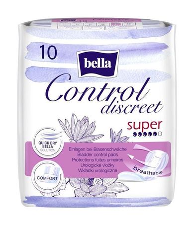 Bella, Control Discreet Super, wkładki urologiczne, 10 szt.