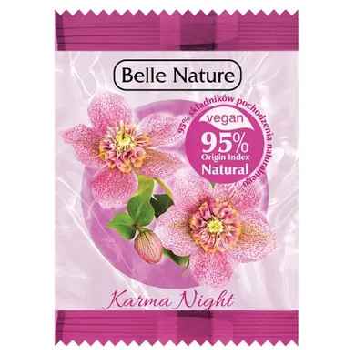 Belle Nature, musująca kula do kąpieli, karma night, 24g