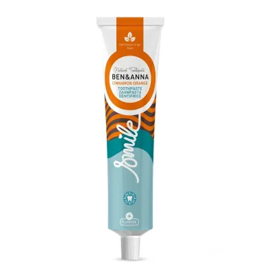 Ben&Anna, Natural Toothpaste, naturalna pasta do zębów z fluorem, pomarańcza z cynamonem, 75 ml