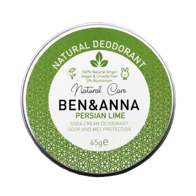 Ben&Anna, naturalny dezodorant w kremie w aluminiowej puszce, Persian Lime, 45g
