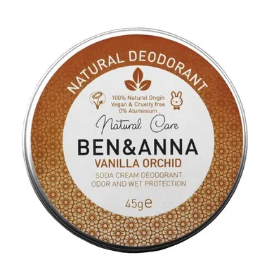 Ben&Anna, naturalny dezodorant w kremie w aluminiowej puszce, Vanilla Orchid, 45g