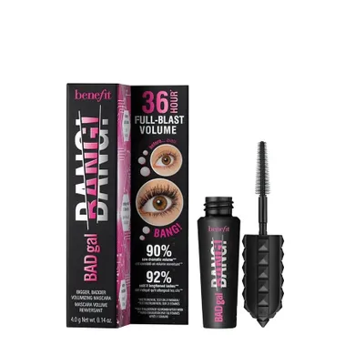 Benefit, BadGal Bang! Volumizing Mascara, mini pogrubiający tusz do rzęs, Black, 4 g