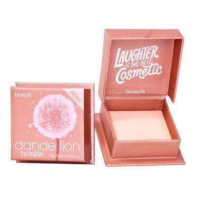 Benefit, Dandelion Twinkle Mini Soft Nude-Pink Highlighter, rozświetlacz o delikatnym bladoróżowym odcieniu, 1.5g