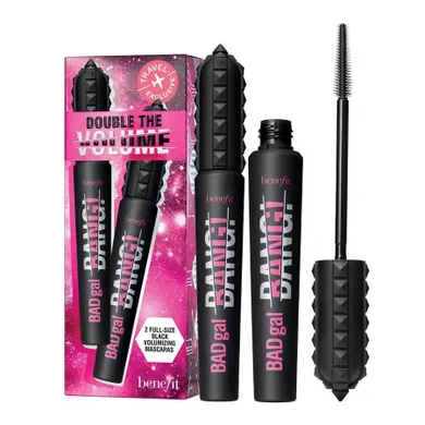 Benefit, Double The Volume Travel Set, zestaw, pogrubiający tusz do rzęs, Black, 2-8.5 g