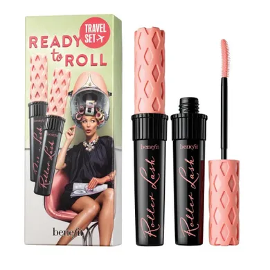 Benefit, Ready To Roll Travel Set, zestaw, podkręcająco-liftingujący tusz do rzęs, Black, 2-8.5 g