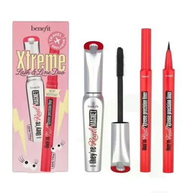 Benefit, Xtreme Lash & Line Duo, zestaw ekstremalnie wydłużający tusz do rzęs, 9g + eyeliner w pisaku, 0.35 ml