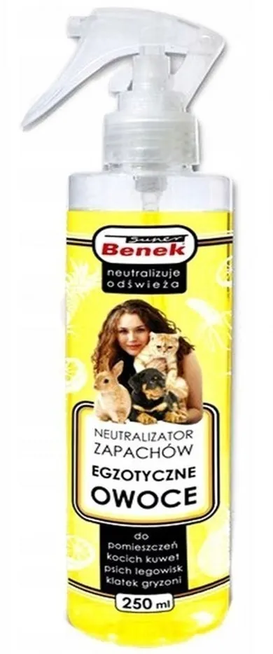 Benek, Neutralizator zapachów w sprayu, Egzotyczne Owoce, 250 ml