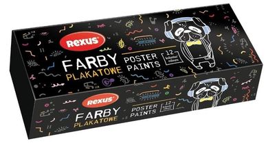 Beniamin, farby plakatowe, 12 kolorów, 20 ml