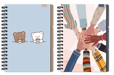 Beniamin, kołozeszyt, B5, 96 kartek, kratka, Drip Off, 1 szt.